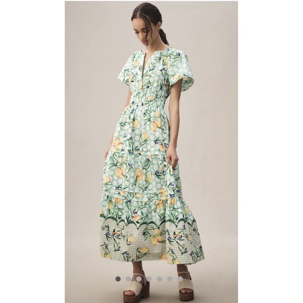 Anthropologie Somerset Maxi Dress Sz XS Mint